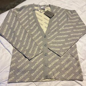 Balenciaga All Over Knit Cardigan